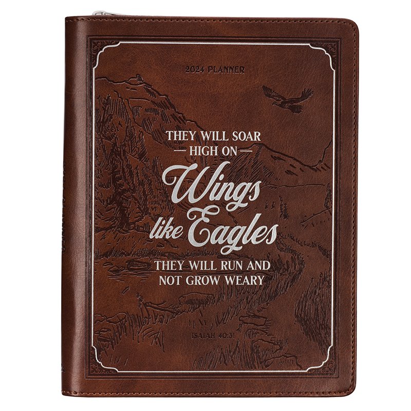 2024 Executive Planner: Wings Like Eagles I/L - Christian Art Gifts